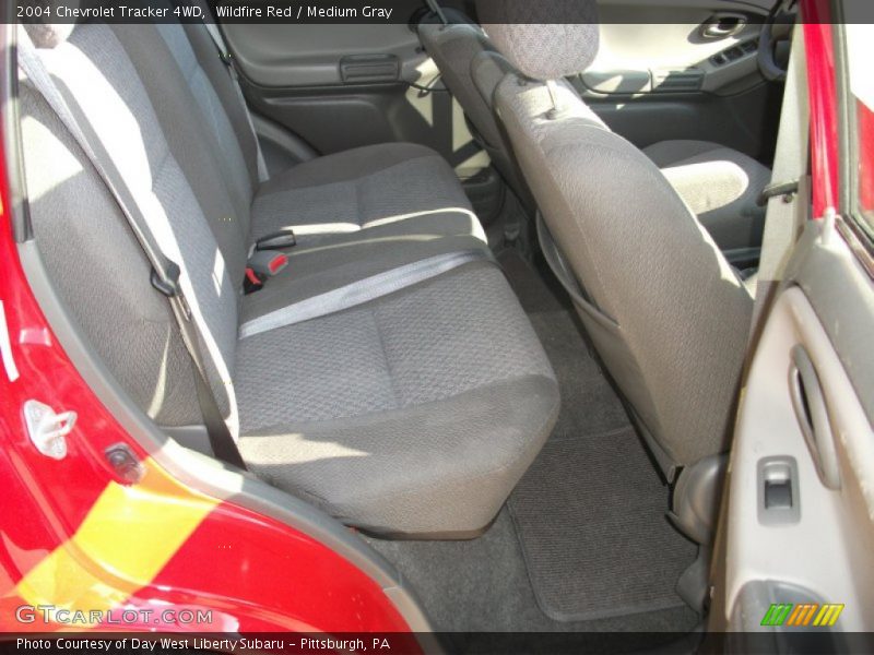 Wildfire Red / Medium Gray 2004 Chevrolet Tracker 4WD