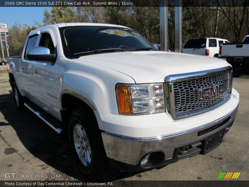 Summit White / Ebony 2009 GMC Sierra 1500 SLE Z71 Crew Cab 4x4