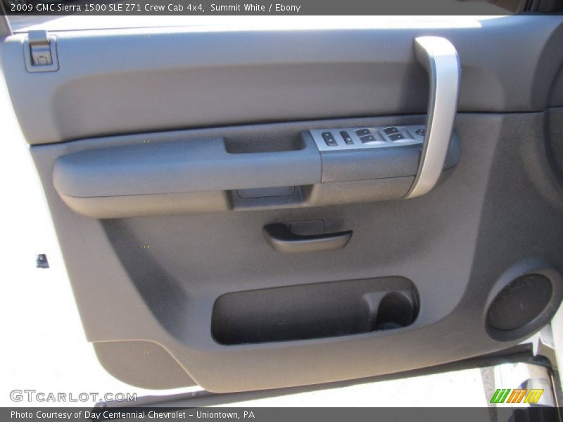 Summit White / Ebony 2009 GMC Sierra 1500 SLE Z71 Crew Cab 4x4