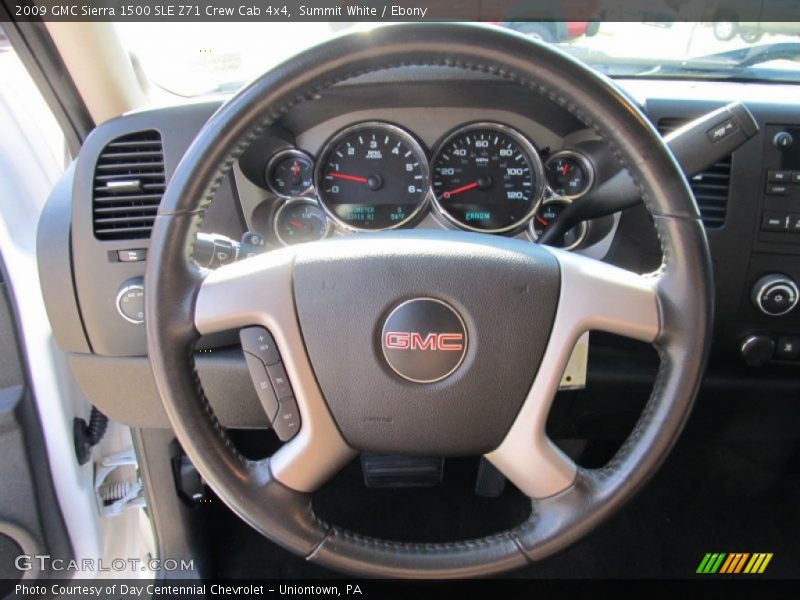 Summit White / Ebony 2009 GMC Sierra 1500 SLE Z71 Crew Cab 4x4