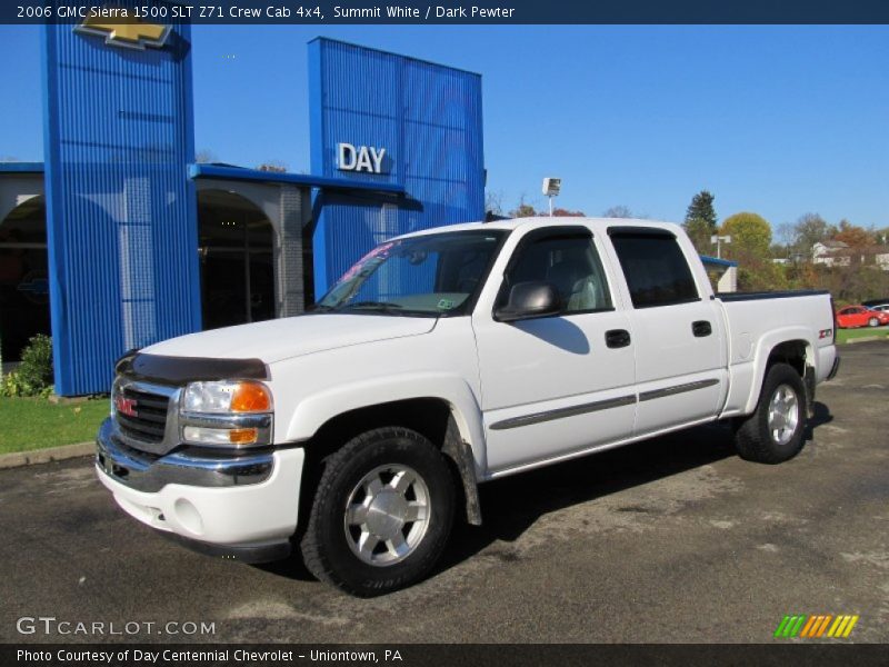 Summit White / Dark Pewter 2006 GMC Sierra 1500 SLT Z71 Crew Cab 4x4