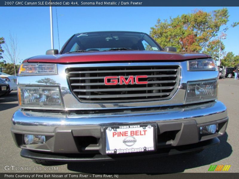 Sonoma Red Metallic / Dark Pewter 2007 GMC Canyon SLE Extended Cab 4x4