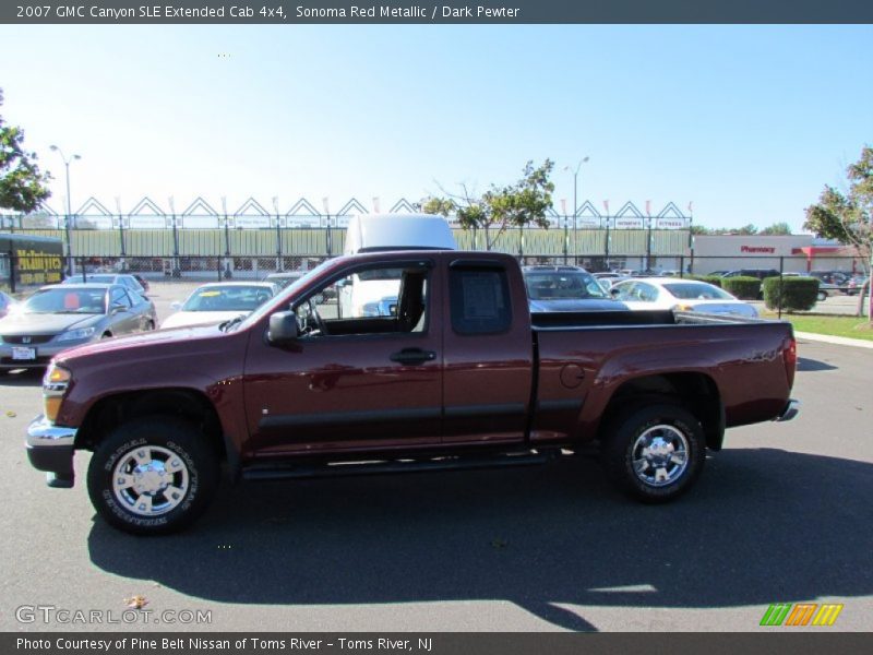 Sonoma Red Metallic / Dark Pewter 2007 GMC Canyon SLE Extended Cab 4x4