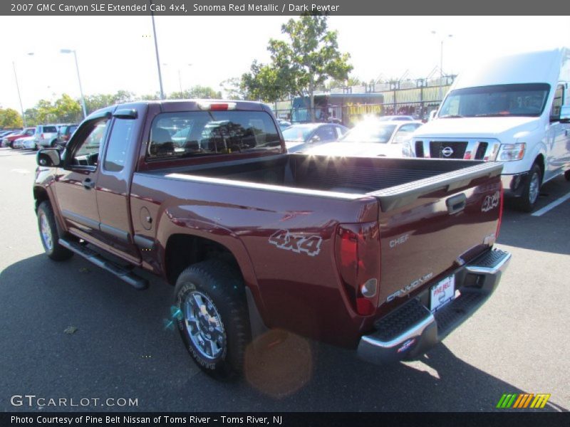Sonoma Red Metallic / Dark Pewter 2007 GMC Canyon SLE Extended Cab 4x4