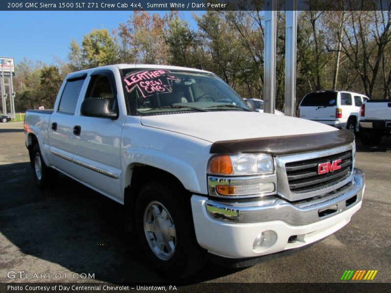 Summit White / Dark Pewter 2006 GMC Sierra 1500 SLT Z71 Crew Cab 4x4