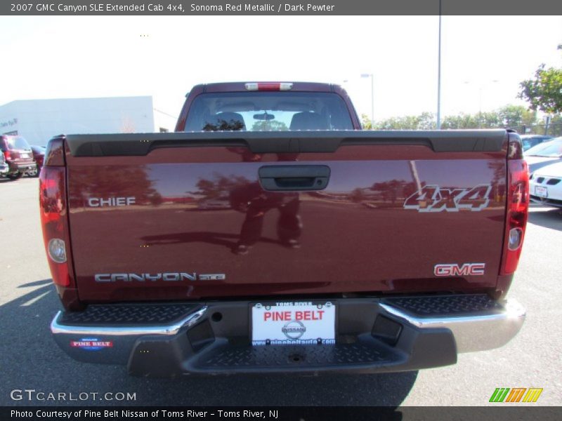 Sonoma Red Metallic / Dark Pewter 2007 GMC Canyon SLE Extended Cab 4x4