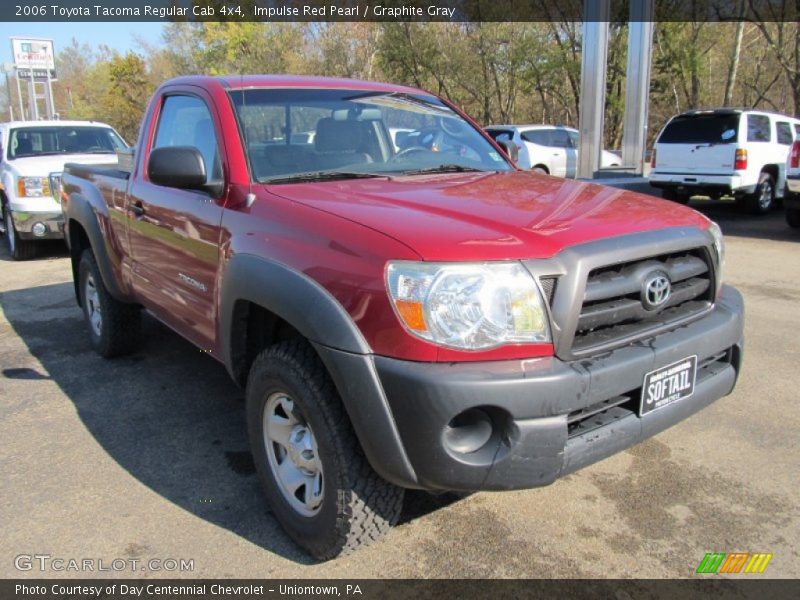 Impulse Red Pearl / Graphite Gray 2006 Toyota Tacoma Regular Cab 4x4