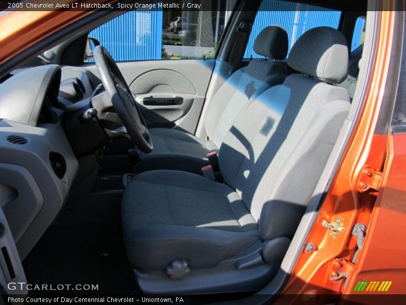 Spicy Orange Metallic / Gray 2005 Chevrolet Aveo LT Hatchback