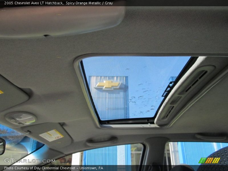 Spicy Orange Metallic / Gray 2005 Chevrolet Aveo LT Hatchback