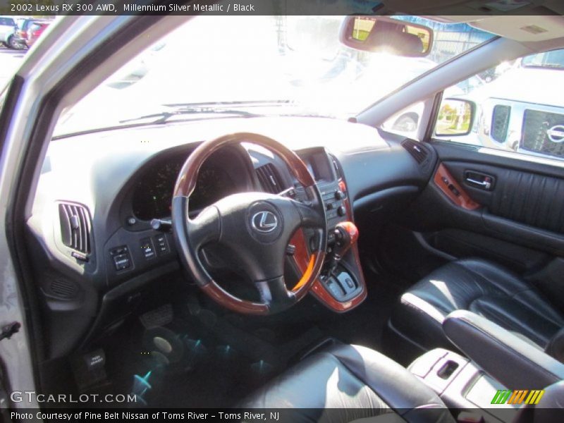 Millennium Silver Metallic / Black 2002 Lexus RX 300 AWD