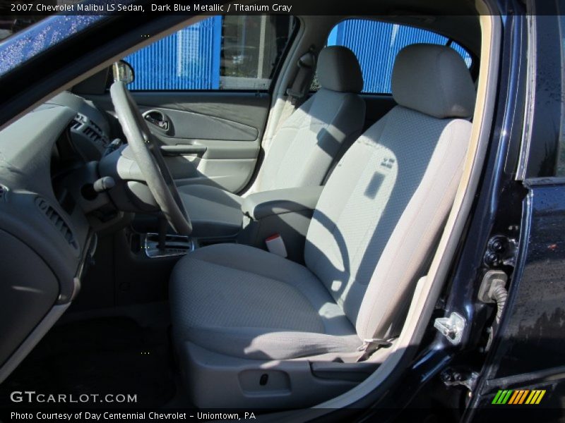 Dark Blue Metallic / Titanium Gray 2007 Chevrolet Malibu LS Sedan