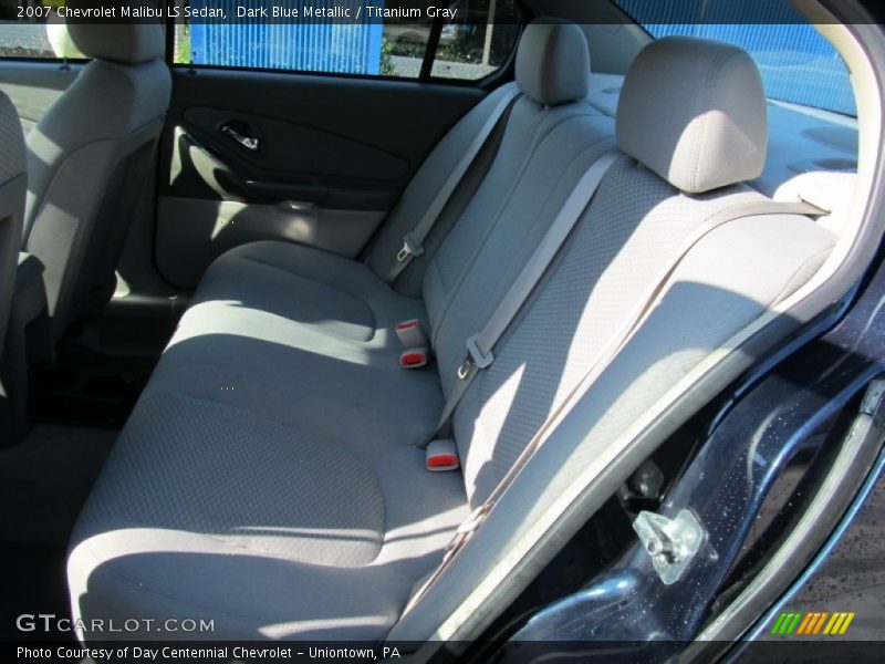 Dark Blue Metallic / Titanium Gray 2007 Chevrolet Malibu LS Sedan
