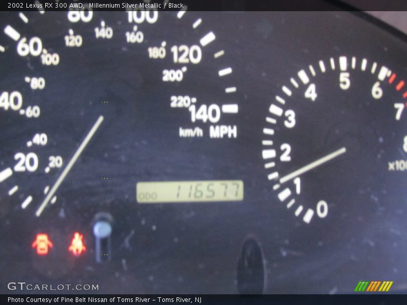 Millennium Silver Metallic / Black 2002 Lexus RX 300 AWD