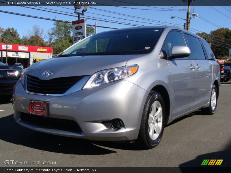 Silver Sky Metallic / Light Gray 2011 Toyota Sienna LE
