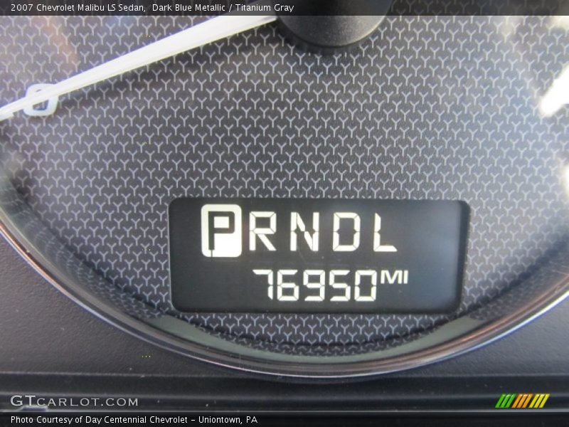Dark Blue Metallic / Titanium Gray 2007 Chevrolet Malibu LS Sedan