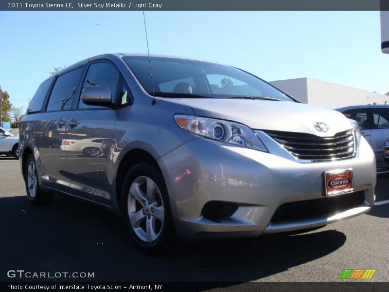 Silver Sky Metallic / Light Gray 2011 Toyota Sienna LE