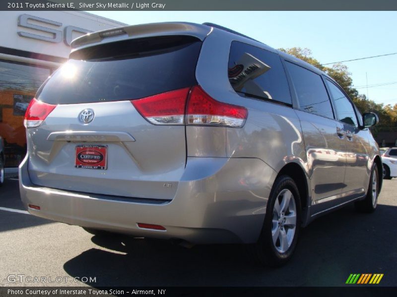 Silver Sky Metallic / Light Gray 2011 Toyota Sienna LE