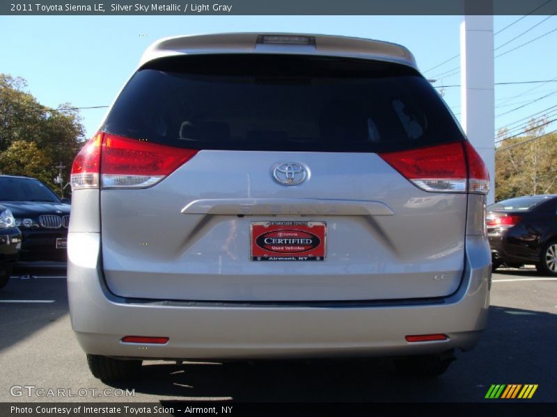 Silver Sky Metallic / Light Gray 2011 Toyota Sienna LE