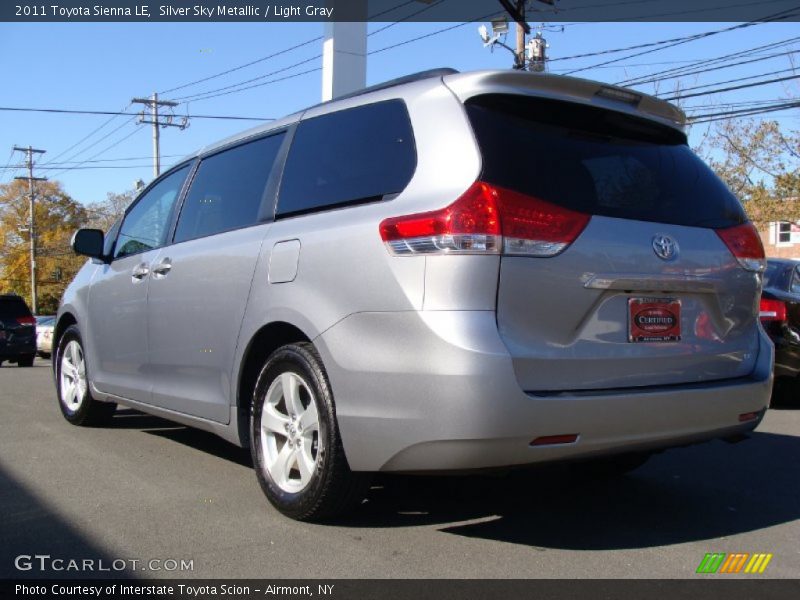 Silver Sky Metallic / Light Gray 2011 Toyota Sienna LE