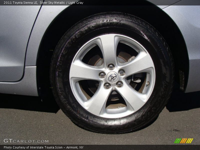 Silver Sky Metallic / Light Gray 2011 Toyota Sienna LE