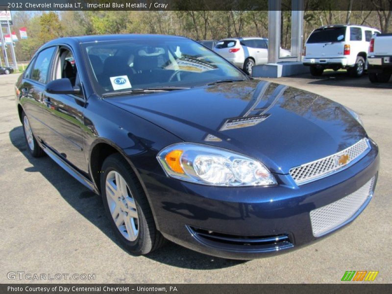 Imperial Blue Metallic / Gray 2012 Chevrolet Impala LT