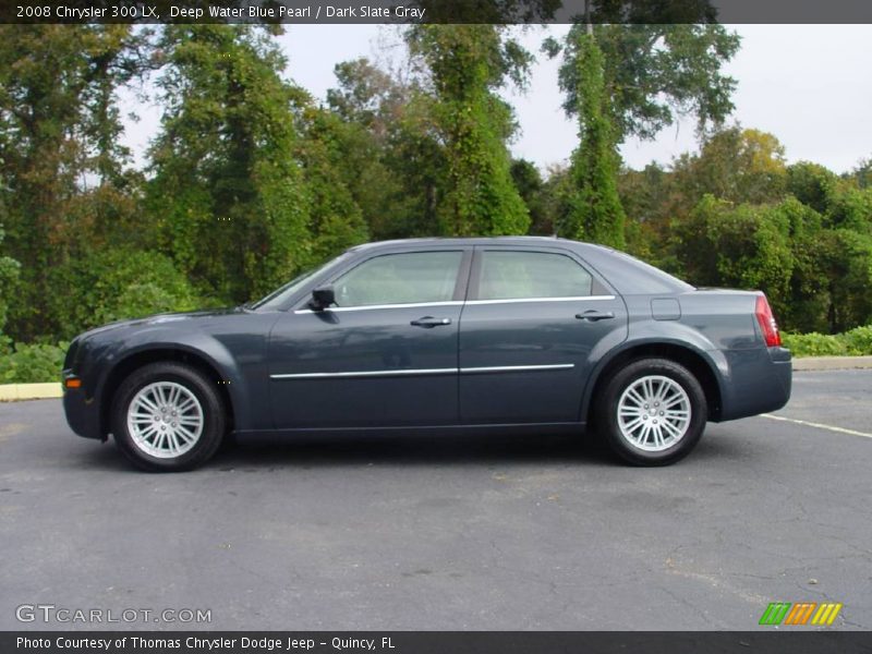 Deep Water Blue Pearl / Dark Slate Gray 2008 Chrysler 300 LX
