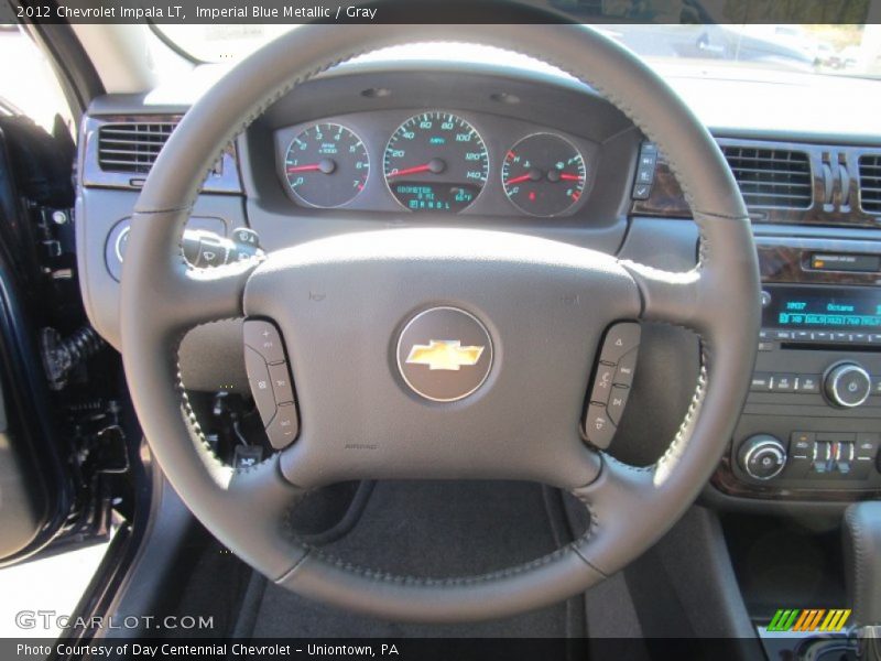 Imperial Blue Metallic / Gray 2012 Chevrolet Impala LT