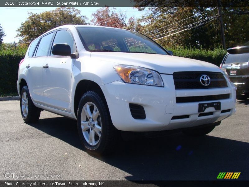 Super White / Ash Gray 2010 Toyota RAV4 I4 4WD