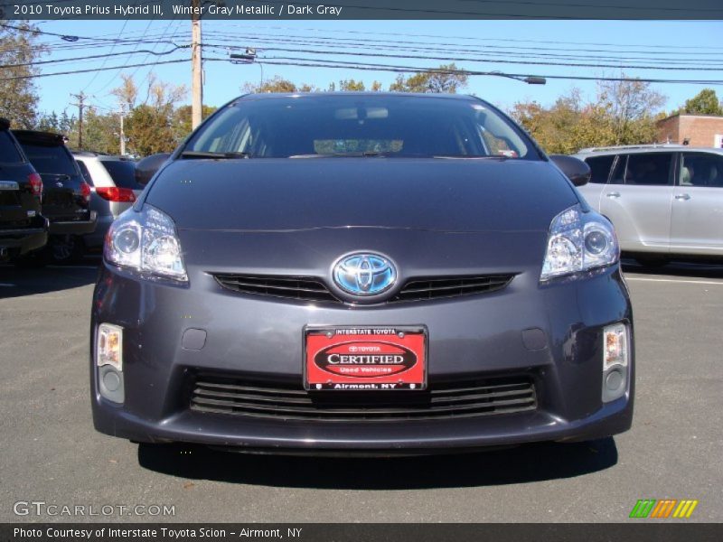 Winter Gray Metallic / Dark Gray 2010 Toyota Prius Hybrid III