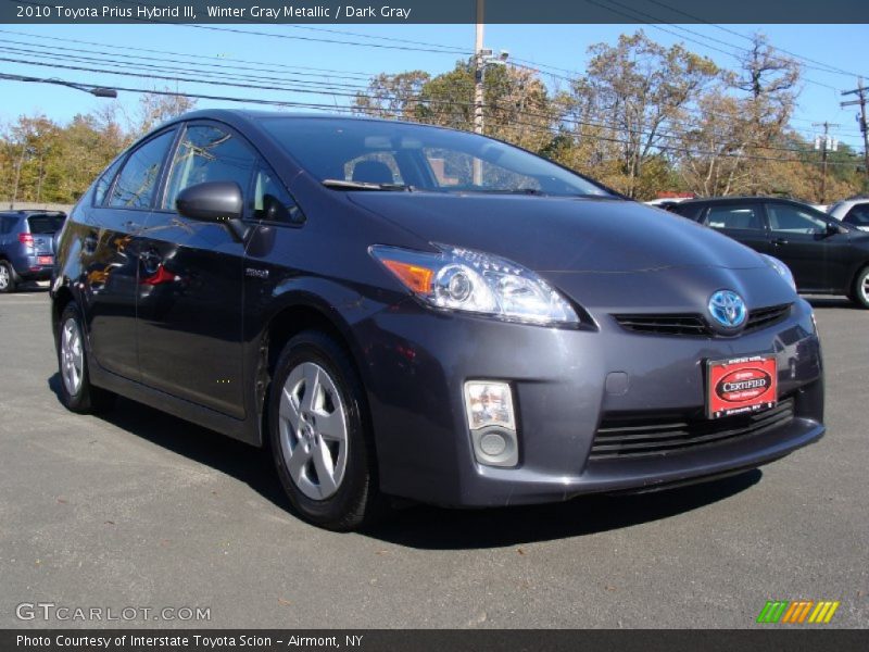 Winter Gray Metallic / Dark Gray 2010 Toyota Prius Hybrid III