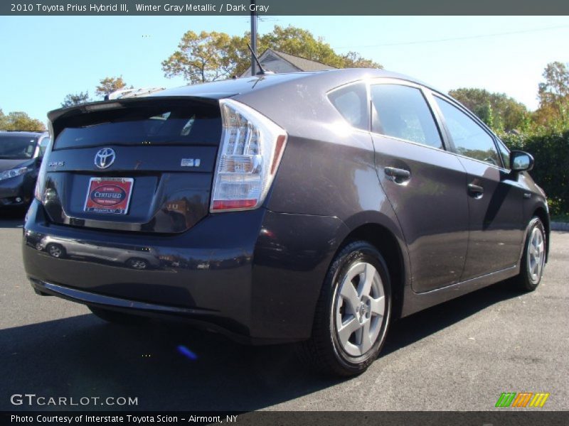 Winter Gray Metallic / Dark Gray 2010 Toyota Prius Hybrid III