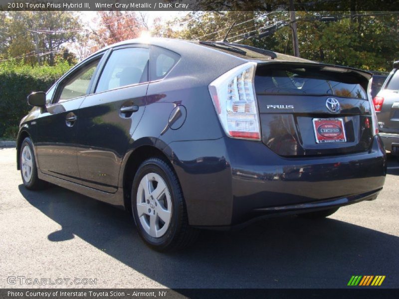 Winter Gray Metallic / Dark Gray 2010 Toyota Prius Hybrid III
