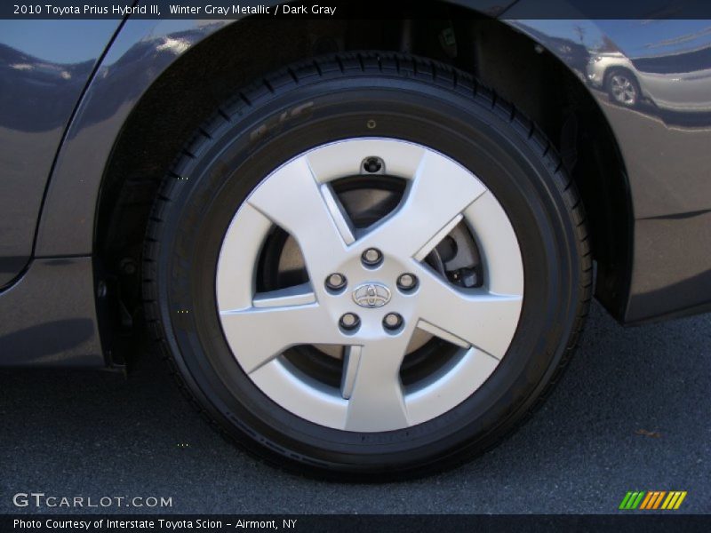 Winter Gray Metallic / Dark Gray 2010 Toyota Prius Hybrid III