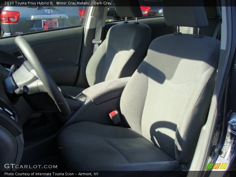 Winter Gray Metallic / Dark Gray 2010 Toyota Prius Hybrid III