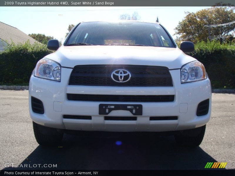 Super White / Sand Beige 2009 Toyota Highlander Hybrid 4WD