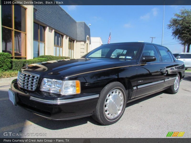 Black / Black 1998 Cadillac DeVille Sedan