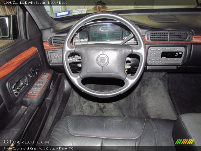 Black / Black 1998 Cadillac DeVille Sedan