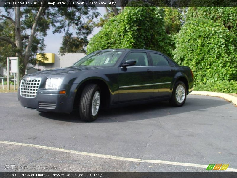 Deep Water Blue Pearl / Dark Slate Gray 2008 Chrysler 300 LX