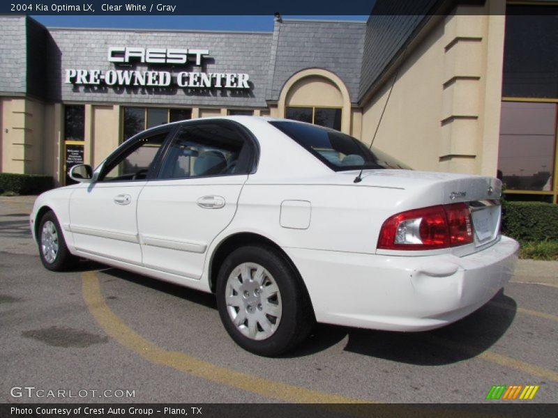 Clear White / Gray 2004 Kia Optima LX