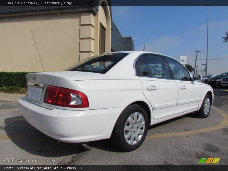 Clear White / Gray 2004 Kia Optima LX
