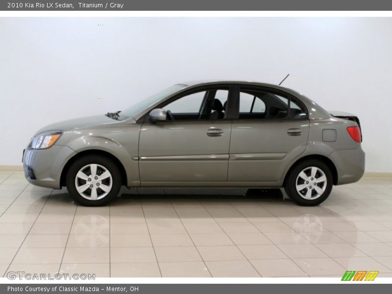 Titanium / Gray 2010 Kia Rio LX Sedan