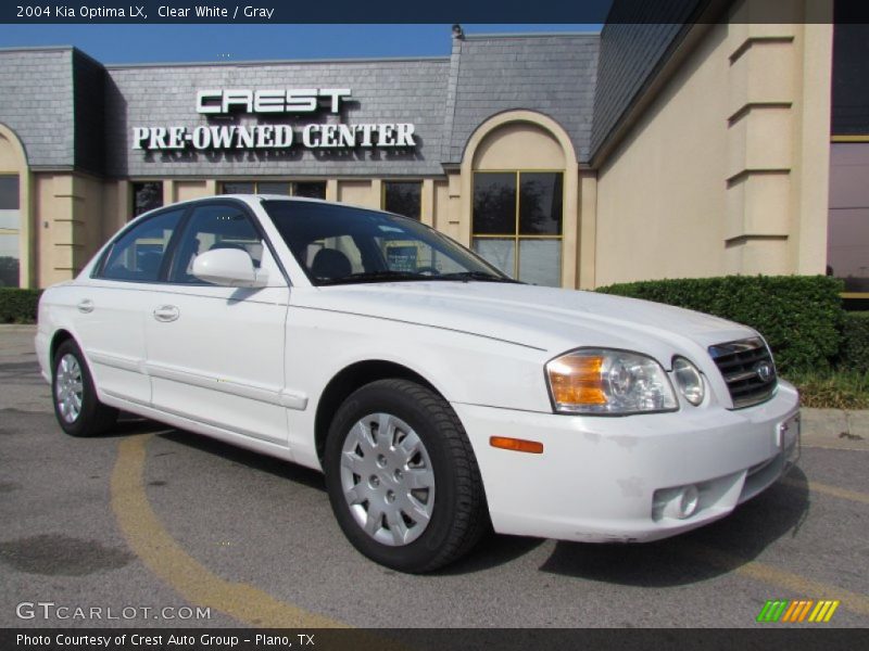 Clear White / Gray 2004 Kia Optima LX