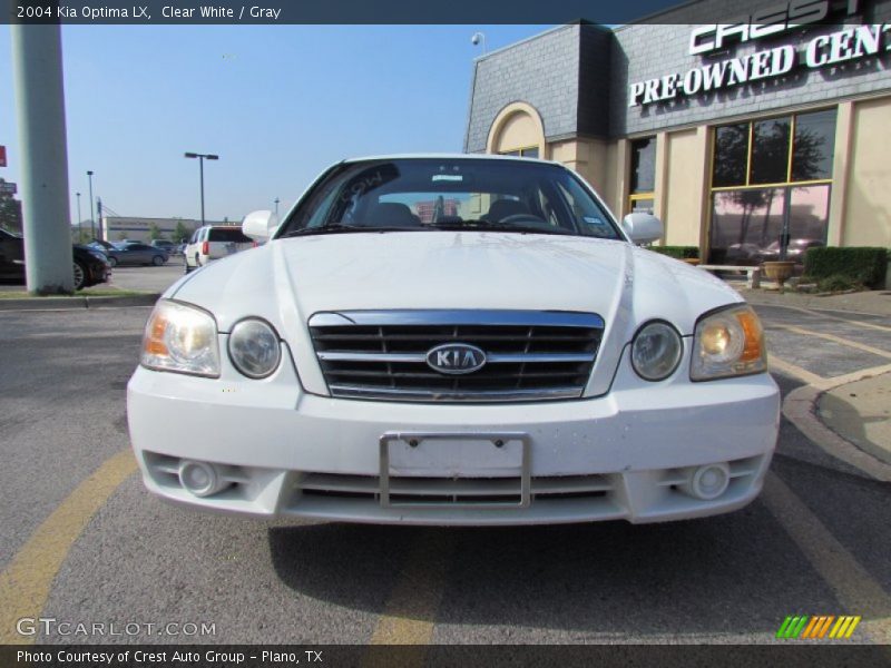 Clear White / Gray 2004 Kia Optima LX