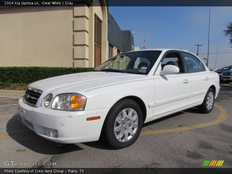 Clear White / Gray 2004 Kia Optima LX