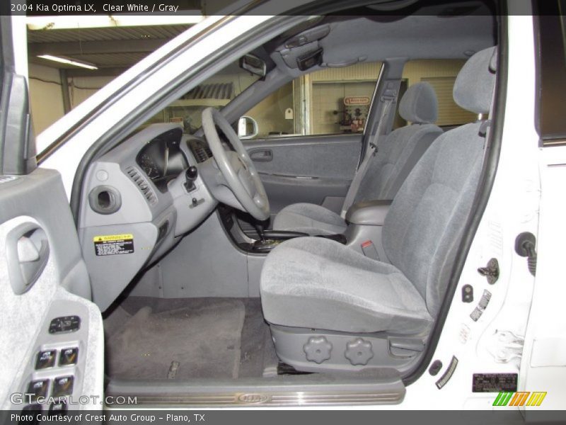 Clear White / Gray 2004 Kia Optima LX