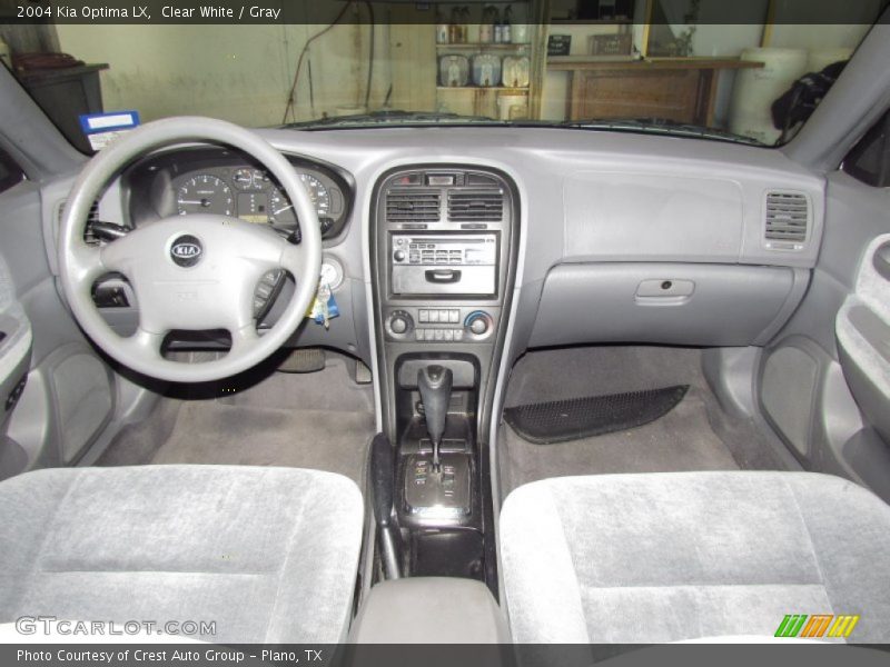 Clear White / Gray 2004 Kia Optima LX