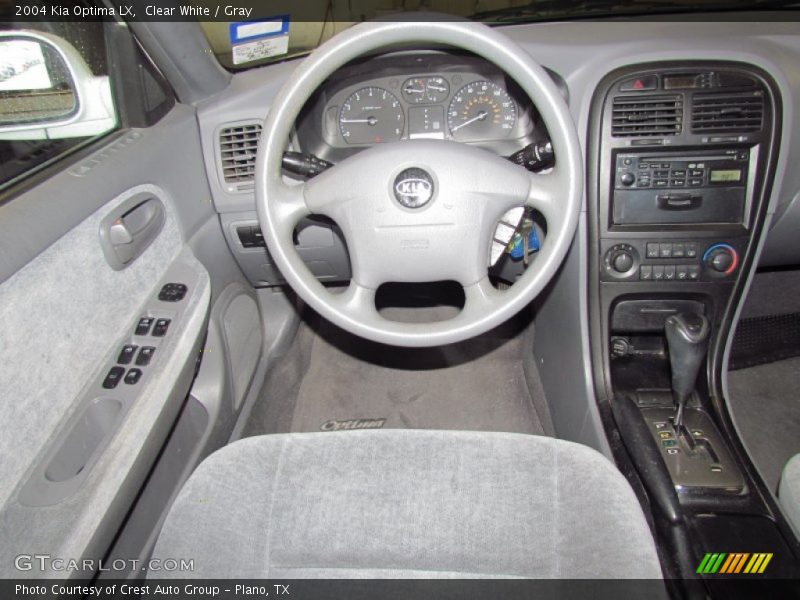 Clear White / Gray 2004 Kia Optima LX