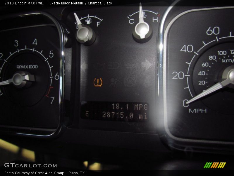 Tuxedo Black Metallic / Charcoal Black 2010 Lincoln MKX FWD