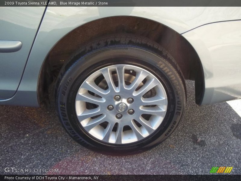 Blue Mirage Metallic / Stone 2009 Toyota Sienna XLE AWD