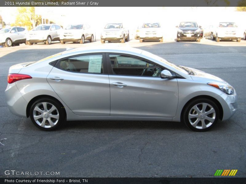 Radiant Silver / Gray 2011 Hyundai Elantra Limited